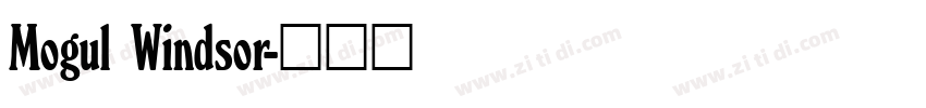 Mogul Windsor字体转换